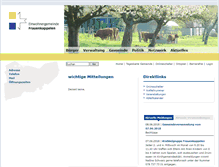 Tablet Screenshot of frauenkappelen.ch